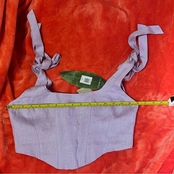 Farm Rio Linen Corset Top - Picture 2 of 16